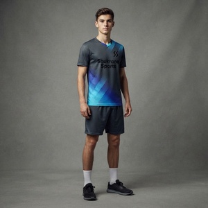 Conjunto de Camiseta de Fútbol de Alta Calidad, 100% Poliéster, Manga Corta, Transpirable, Camisetas de Fútbol - Product Image 1