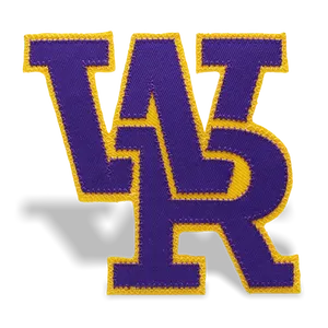 Patch brodé thermocollant en gros, entièrement brodé, couleurs or/blanc/noir/violet, patch brodé thermoscellable en forme de croix pour vêtements - Product Image 1