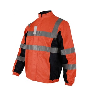 Chaqueta de Trabajo de Alta Visibilidad con Cierre Completo, Múltiples Bolsillos, Transpirable, de Secado Rápido, Ropa de Trabajo Industrial para Hombre - Product Image 3
