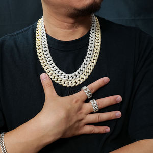 Unisex Moissanite Cross Gold Plated Chain <b>Bracelet</b> Hiphop Style Everyday Wear Precious Metal Alloy Jewelry - Product Image 1