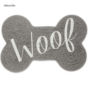 Eco- Friendly Premium Quality Cotton Dog <b>Mat</b> Easy to Clean Custom Print Black Foot Paw <b>Mat</b> Pad for Pet Dog From Indian Supplier - Product Image 4