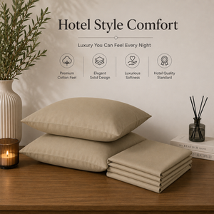Premium <b>Beige</b> 300 TC Pure Cotton Solid Bedsheet for Luxury Hotel Room <b>Bedding</b> Available at Factory Direct At Manufacturer Price - Product Image 5