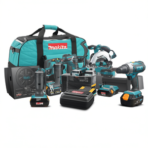 18V Cordless Power <b>Tool</b> Combo <b>Kit</b> 6-<b>Tool</b> Set with 4.0Ah Lithium Ion Batteries - Product Image 2