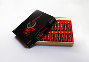 Caja de Regalo con Esencia Líquida Negra Dorada, Juego de Botellas Pequeñas, Empaque Personalizado Impreso, Regalo Empresarial - Product Image 1