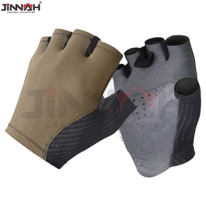 Gants de cyclisme en cuir et néoprène lavables, demi-doigts, couleur personnalisable, haute qualité, prix de gros, nouvelles arrivées - Product Image 4