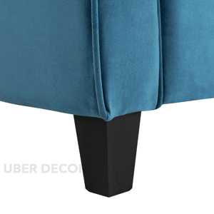 Solira Sofá con Respaldo Tufted de Diamante de 3 Plazas Personalizable Sofá Tapizado para Sala de Estar - Product Image 2