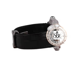 Montre automatique personnalisable en moissanite, luxe, mode, acier inoxydable, quartz, cristal saphir, cadran carré 41 mm, unisexe, mouvement ETA - Product Image 2