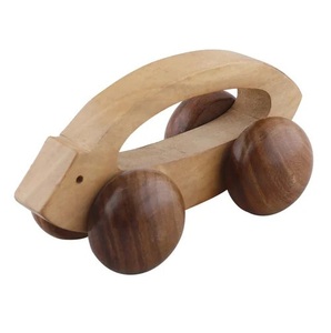 Rouleau de massage du cuir chevelu en bois naturel Metcraft, rouleau de massage par acupression, masseur pour la croissance des cheveux à prix de gros - Product Image 2