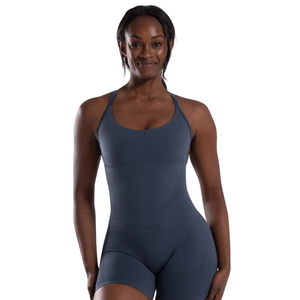 Body de Mujer sin Costuras, sin Mangas, con Espalda Cruzada Abierta, Elástico, Ligero, Transpirable, Antiarrugas y de Secado Rápido - Product Image 3