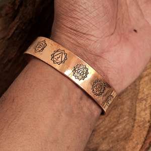 Pulseras de Cobre con Siete Chakras, Brazaletes Magnéticos de Cobre para Hombres y Mujeres, Pulsera Ajustable, Regalo Perfecto - Product Image 3