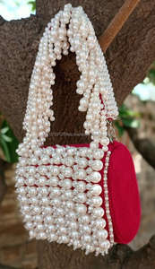 New Arrival Stunning Handmade Embossed Heavy <b>Pearl</b> Work Multi Color Bridal Evening <b>Clutch</b> Purse Women Purse <b>Pearl</b> Work Sling <b>Bag</b> - Product Image 3