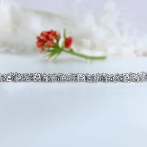 Pulsera de tenis de moissanita con diamantes de múltiples formas, pulsera de boda, pulsera de lujo con diamantes de formas mixtas, regalo para la futura novia - Product Image 4