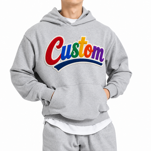 Trendy Custom Logo OEM/ODM Personalized Hoodies Boxy Fit <b>Top</b> Cotton Unisex Washed Patch Men's Pullover Fast Order Wholesale - Product Image 1