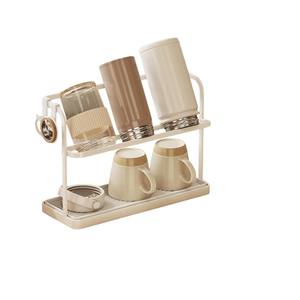 Escurridor de Botellas de Gran Calidad, Escurridor de Jabón, Escurridor de Tazas y Jarras, Soporte de Acero de Doble Capa, Ahorra Espacio en la Cocina - Product Image 1