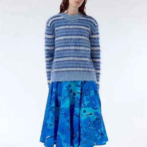 เสื้อกันหนาวแฟชั่นใหม่สำหรับผู้หญิง สีและผ้าสั่งทำได้ พร้อมโลโก้ด้านหน้า สไตล์ลำลอง ขายดี - Product Image 2