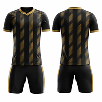 Ensemble de maillots de football unisexe personnalisés avec impression par transfert thermique, respirant, séchage rapide, anti-UV, extensible dans les 4 sens, short inclus