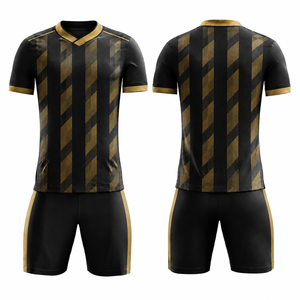 Ensemble de maillots de football unisexes personnalisés avec impression de nom - Sublimation respirante, séchage rapide, extensible dans les 4 sens, vêtements d'entraînement de football - Product Image 4