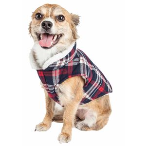 Cappotto Classico Imbottito a Quadri per Cani, Giacca Impermeabile per Animali Domestici - Product Image 2