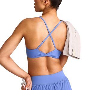 Soutien-gorge de sport pour femme en tissu extensible doux, col en V, confortable, idéal pour le yoga et la course à pied - Product Image 5