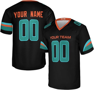 Jersey de Fútbol Americano de Alta Calidad para Jóvenes y Adultos, Diseño de Pantera, Cuello en V, Manga Corta, Sublimado, Color Rojo - Product Image 4