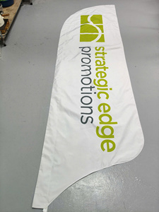 Custom Feather Flag Banner with Pole Outdoor Advertising Single/Double Sided Vietnam Origin Digital Printing Brand Promotion - Product Image 4