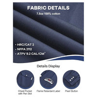 Camisa de Trabajo FR, Ropa de Trabajo de Seguridad Resistente al Fuego, Ropa de Trabajo Resistente a las Llamas para Hombre, Camisas de Soldadura FR Transpirables Industriales