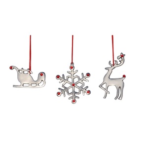 Metal Christmas Hanging Ornament Reusable Iron Tree Decoration For Sustainable Holiday Celebrations - Product Image 3
