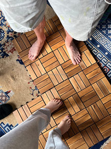 Contemporary Acacia Wood Deck <b>Tiles</b> Anti Slip <b>Interlocking</b> <b>Floor</b> Planks - Product Image 2