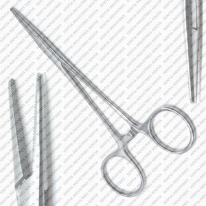 Pinces hémostatiques chirurgicales de qualité supérieure, type moustiquaire, à poignée verrouillable droite, à dents, en acier inoxydable, instrument hémostatique OEM - Product Image 4