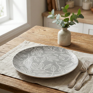 Juego de 2 Platos Cuadrados de Porcelana Fina Boheme de 10.8 Pulgadas, Diseño Personalizado con Logotipo para Bodas, Aptos para Lavavajillas - Product Image 3