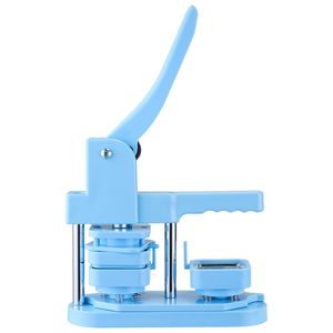 Ergonomic Handle DIY Button Maker Machine 1.97 X 1.97 Square <b>Tinplate</b> Front Shells Plastic Back Covers Magnetic Backings - Product Image 1