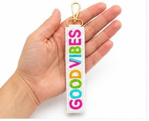 Llavero con Cuentas de Buena Energía, Tamaño Mini, Cierre Hecho a Mano, Estilo Bohemio, Accesorio Unisex - Product Image 6