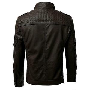 Blouson de motard unisexe en cuir de vachette de qualité supérieure, équipement de protection durable pour les motards, design personnalisé, style vintage. - Product Image 3