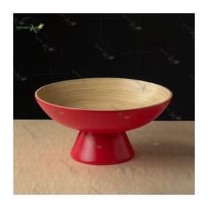 Elegante Juego de Bandejas de Bambú con Diseño de Madera, Ecológico, Apto para Microondas, Vajilla para Decoración del Hogar y la Cocina, de Vietnam - Product Image 1