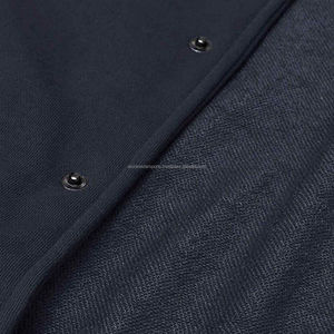 Varsity Jacket Coated Spring Long Sleeves Letter Man College with Wool/Polyester Canvas Fabric Unisex - Product Image 3