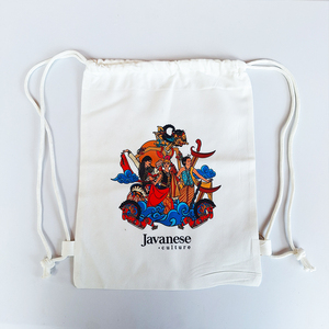 Mochila de Lona Impermeable Hecha a Mano con Diseño de la Cultura Javanesa de Indonesia, Recuerdo Tradicional, Ligera, para Viaje - Product Image 1