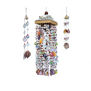 Handmade Eco-Friendly Natural Seashell Love Angel Wind Chime <b>Beaded</b> <b>Curtain</b> Living Room Decor - Product Image 5
