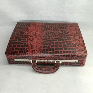 Maletín de Cuero Genuino de Lujo para Hombre, Maletín Vintage con Cierres Seguros, Funda Rígida Delgada para Portátil, Bolsos de Mensajero Portátiles al por Mayor - Product Image 3