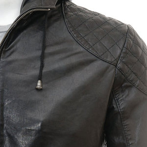 Genuine PU Leather High Street Style <b>Men's</b> <b>Winter</b> <b>Jacket</b> <b>Waterproof</b> Windproof Breathable Eco-Friendly Anti-Bacterial Hooded - Product Image 6
