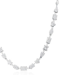 Collar de Diamantes Cultivados en Laboratorio, 22.200 Gramos, Corte Mixto Pera, Marquesa, Esmeralda y Princesa, Oro Blanco, Gargantilla, Joyería al por Mayor B2B - Product Image 2