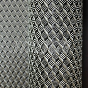 3D tejido cubo Jacquard 3K tela de fibra de carbono para el coche y el equipaje al aire libre uso de la industria - Product Image 5