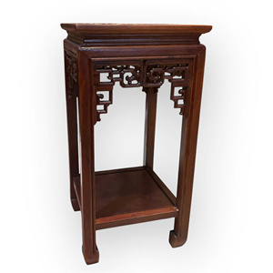 Socle d'exposition carré en bois massif Huong, durable, poli et peint, fait main, pour statue, décoration intérieure, Tam Viet Vietnam - Product Image 5