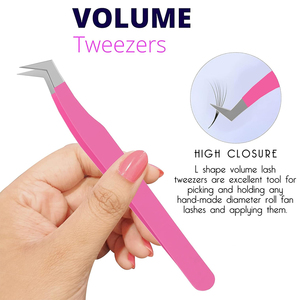 Juego de Pinzas para Pestañas Ijrak Surgical de 3 Piezas, Acero Inoxidable, Antiestáticas, Punta Lisa, Duraderas, Estuche Tipo Cuero, Precisión - Product Image 4