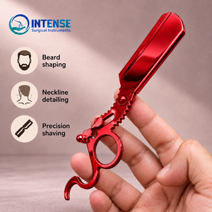 Rasoir de barbier professionnel en gros, rasoir droit avec 4 lames gratuites - Product Image 3