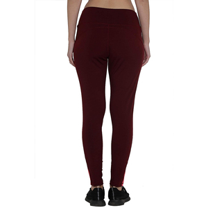 Customized Ladies Yoga Workout Sport Leggings Mid Waste Spandex Polyester Fitness Stretchy Trousers Gym Ladies <b>Tight</b> Leggings - Product Image 2