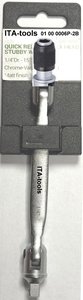 Adaptador de doble cabezal flexible de 1/4 pulg. x 1/4H x 227 mmL con liberación rápida, acabado arenado, grado DIY, ODM OEM - Product Image 2