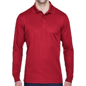 <b>Long</b> <b>Sleeve</b> Custom Premium Popular Polo T-<b>Shirt</b> Special Cotton Quick Dry OEM Service Collar T-<b>Shirt</b> Single Bottom Polo for <b>Men's</b> - Product Image 4