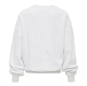 Oversized Crew Neck Pullover Sweatshirt Solid Color Knitted Cotton Casual Autumn Wear Unisex Crop Length 2027 - Product Image 2