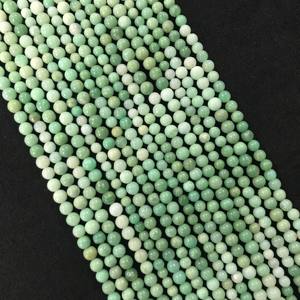 Cuentas redondas lisas de crisoprasa 100% natural, certificadas por IGI, grado AA, de 3.5-5.5 mm, color verde piedra, Fire Vivaaz Gems Jaipur - Product Image 2