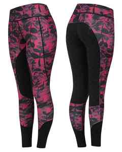 Pantalones de equitación profesionales de microfibra de poliéster para un ajuste elegante y duradero, con impresión por sublimación. - Product Image 1